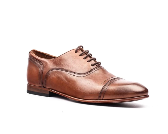 Erkek 8026 Hakiki Deri Jurdan Kahve Baron Ayakkabı