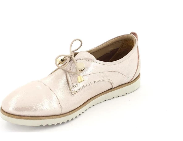 Kadın1810009y Hakiki Deri Yeni Sezon Hafif Taban Pudra Ayakkabı - 3