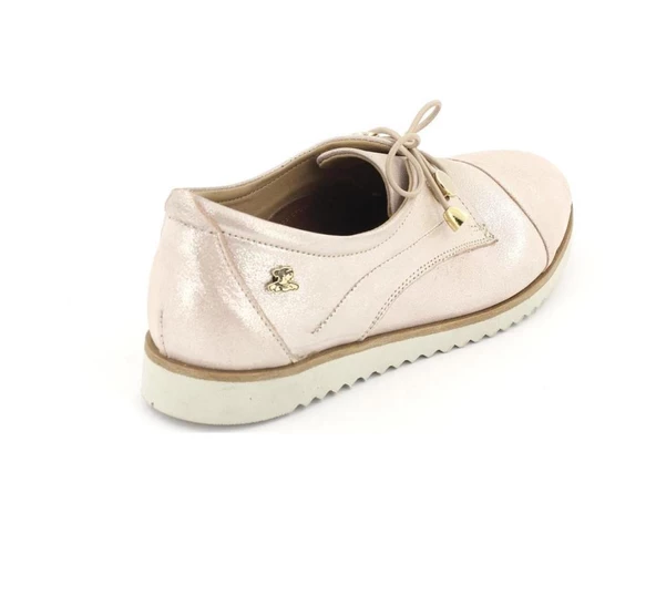 Kadın1810009y Hakiki Deri Yeni Sezon Hafif Taban Pudra Ayakkabı - 7