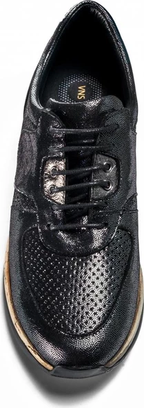 Venüs 199412y Deri Vns Taban Siyah Platin Ayakkabı - 4