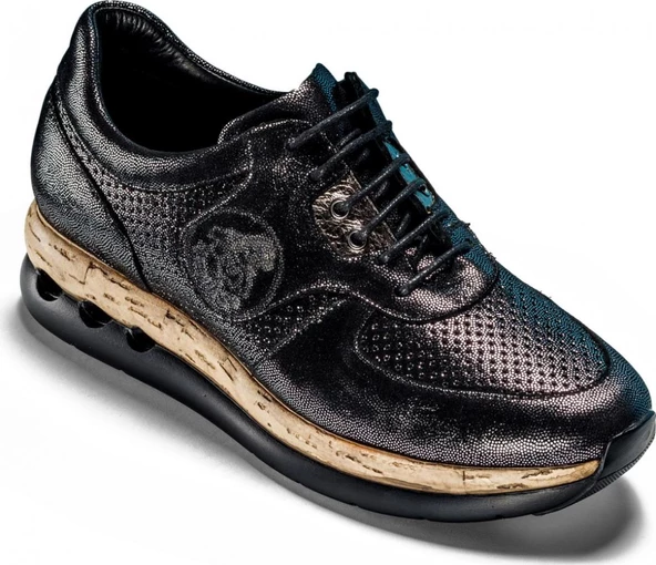 Venüs 199412y Deri Vns Taban Siyah Platin Ayakkabı