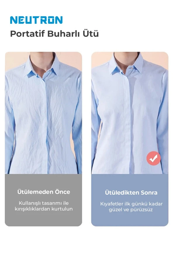 Portatif Buharlı Kırışık Giderici Dikey Ütü Yeşil - 3