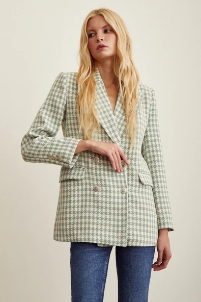 Kazayağa Blazer Ceket Mint - 2