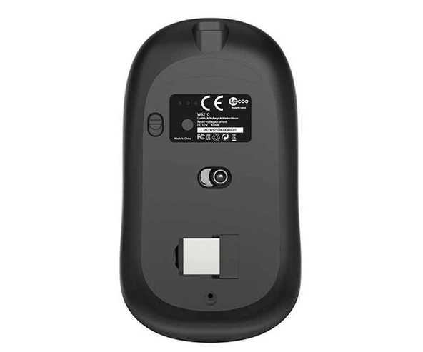 Lecoo WS210 2.4G Wifi Wireless Bluetooth Charging Mouse Siyah - 6