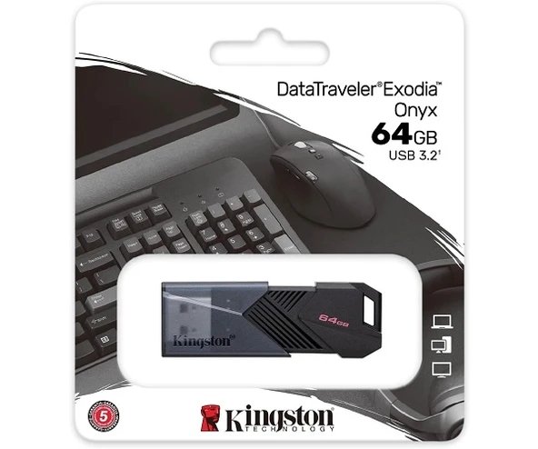 Kingston 64GB Data Traveler Exodia Usb 3.2 Bellek DTXON/64GB - 1
