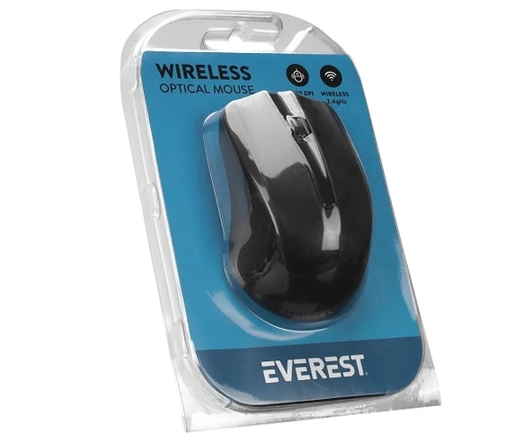 Everest SM-537 Usb 2.4Ghz Kablosuz Mouse Siyah - 9