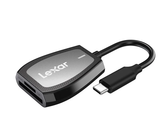 Lexar Professional UHS-II USB 3.2 Type-C Çift Yuvalı Kart Okuyucu NLRW470U-RNHNG - 1