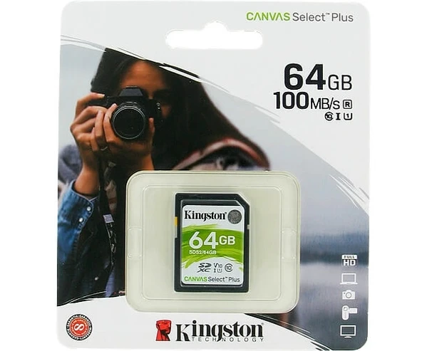 Kingston 64GB SDXC CL10 UHS-I U1 V10 SD Hafıza Kart SDS2/64GB - 2