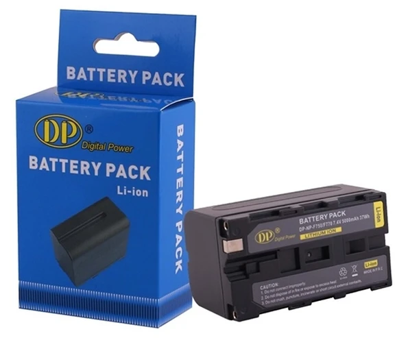 DP NP-F750 / NP-F770 Sony Uyumlu Batarya 5000mAh - Resim 2