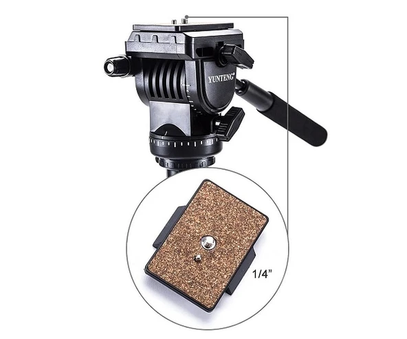 Yunteng VCT-558 Profesyonel Monopod Hidrolik Kafa - 5