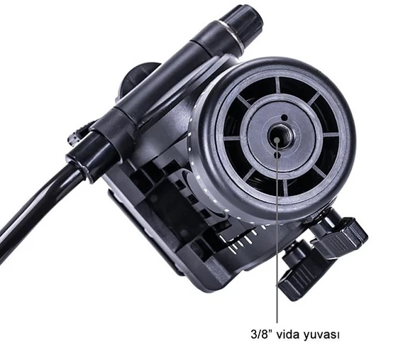 Yunteng VCT-558 Profesyonel Monopod Hidrolik Kafa - 6