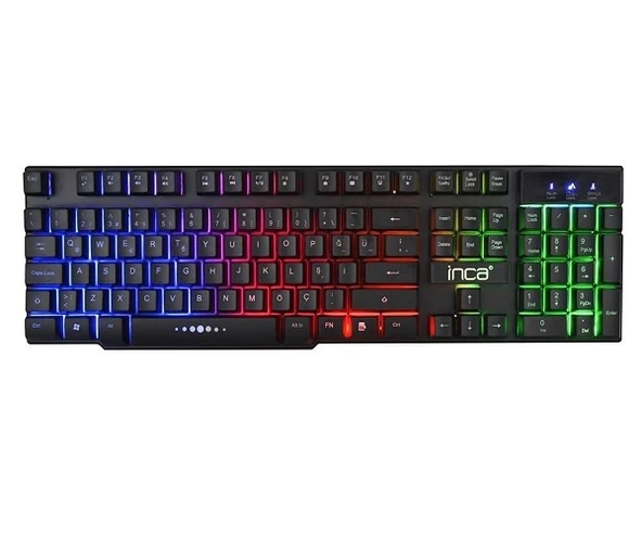 İnca IKG-448 Q Türkçe USB Siyah Raınbow Efect Mekanik Hisli Klavye Mouse - 2