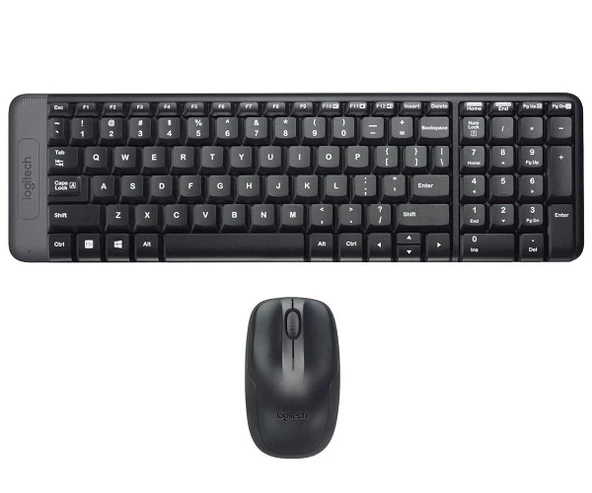 Logitech MK220 Q Türkçe Kablosuz Standart Siyah Klavye+ Mouse - 4