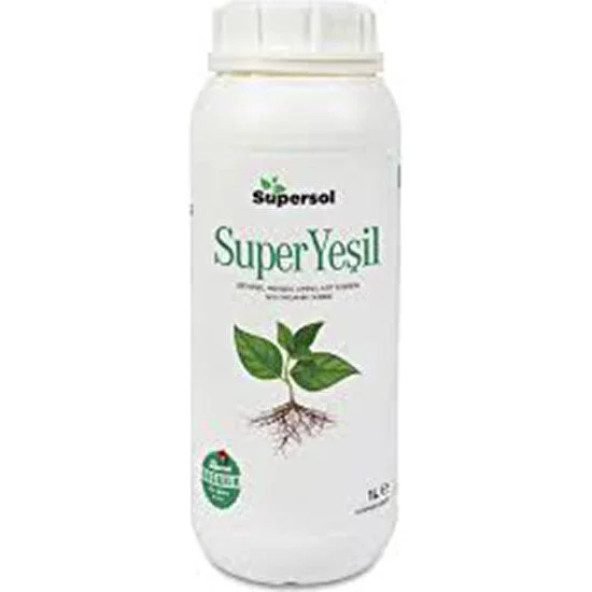 Supersol Biyoteknoloji Super Yeşil 1 L Bitkisel Menşeli Aminoasit Içeren Sıvı Organik Gübre