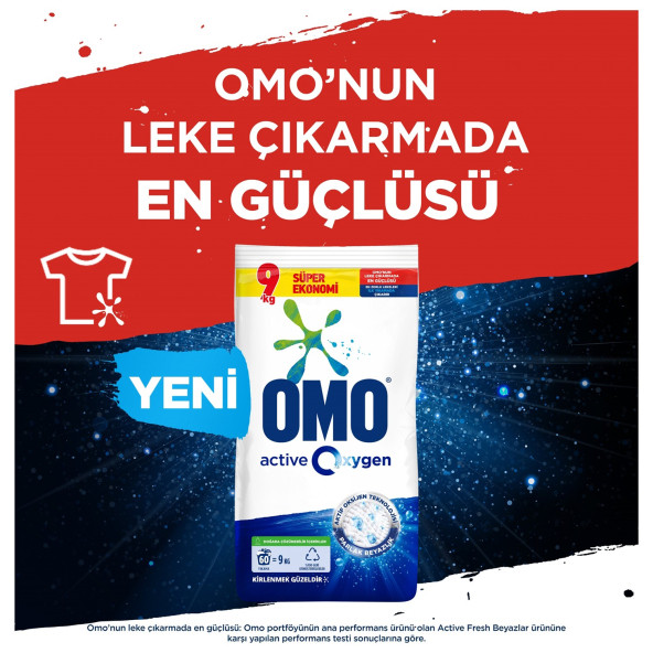Omo Matik Active Oxygen Toz Çamaşır Deterjanı Beyazlar İçin 9 Kg - 3