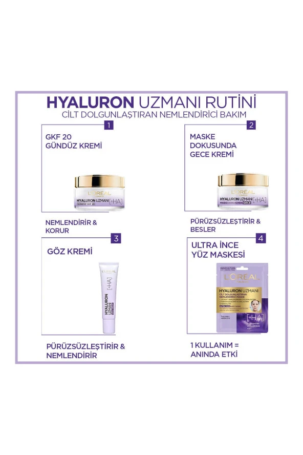 Hyaluron Uzmanı Cilt Nemlendirici Göz Kremi- Hyaluronik Asit - Resim 6