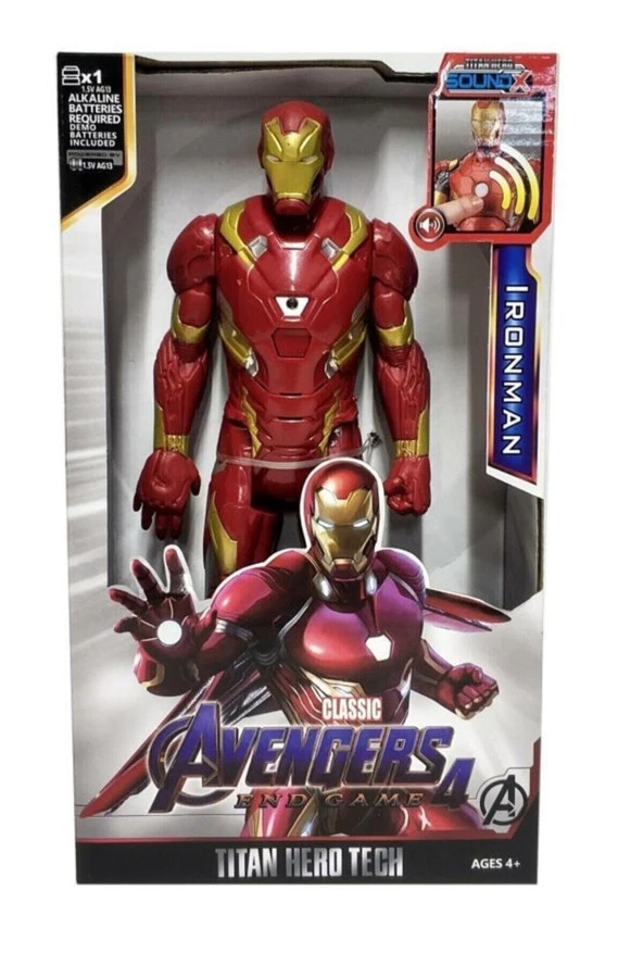 Avengers Age Of Ultron Iron Man Demir 30 Cm Işıklı Sesli Adam Büyük Boy Oyuncak