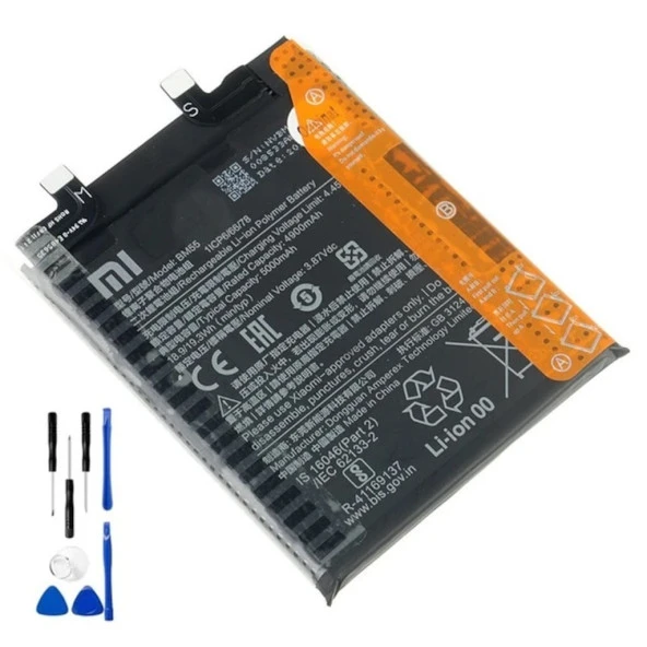 Xiaomi Mi 11 Pro Pil Batarya Bm55 5000 Mah + Tamir Set