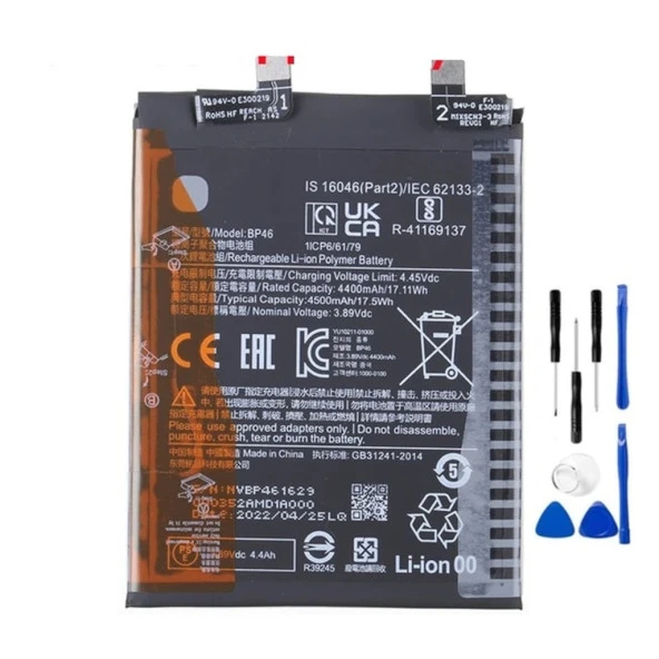 Xioami Mi 12 Pil Batarya Bp46 +tamir Set