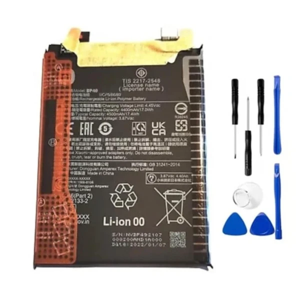 Xioami Mi K40s Pil Batarya Bp49 5000 Mah +tamir Set