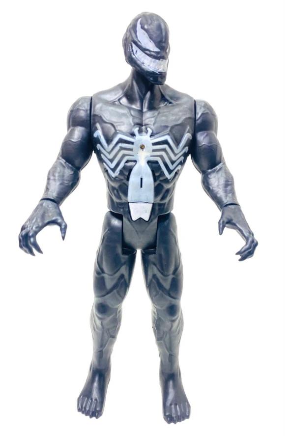 Spiderman Venom Oyuncak Işıklı Sesli 30 Cm Figür Örümcek Adam Siyah
