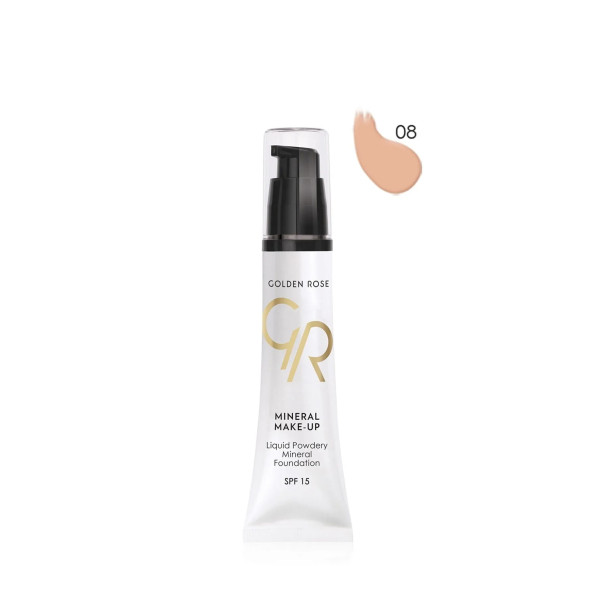 Golden Rose Liquid Powder Mineral Foundation Spf 15 No 08 35 ml