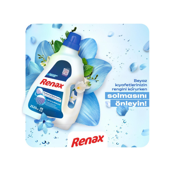 Renax Sıvı Çamaşır Deterjanı Beyaz ve Renkliler 2520 Ml - 2