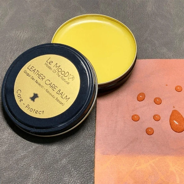 Le MooD'O Leather Care Balm, Doğal Deri Besleyici, Koruyucu ve Su İtici Bakım Kremi 30 Gr - 2