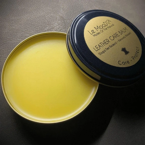 Le MooD'O Leather Care Balm, Doğal Deri Besleyici, Koruyucu ve Su İtici Bakım Kremi 30 Gr - 4