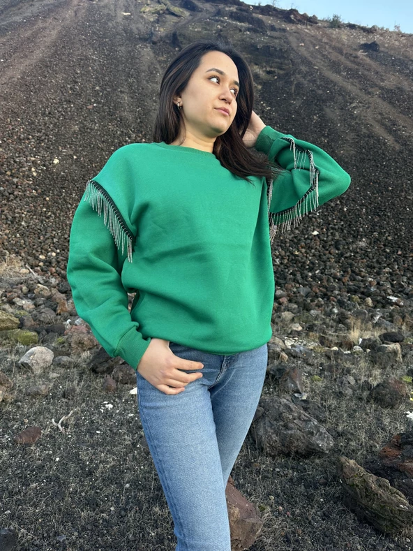 İçi Şardonlu Sweatshirt Kazak - 11