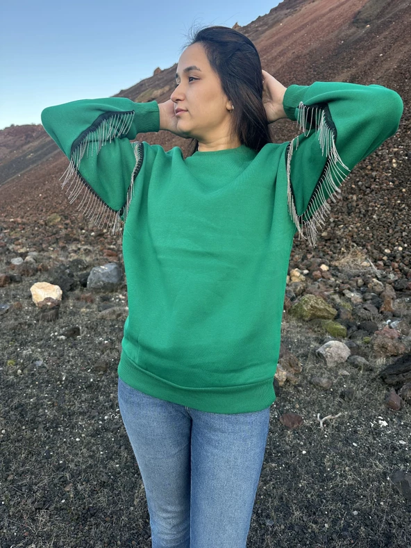 İçi Şardonlu Sweatshirt Kazak - 5