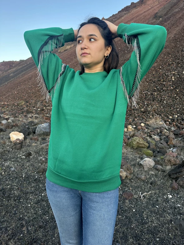 İçi Şardonlu Sweatshirt Kazak - 6