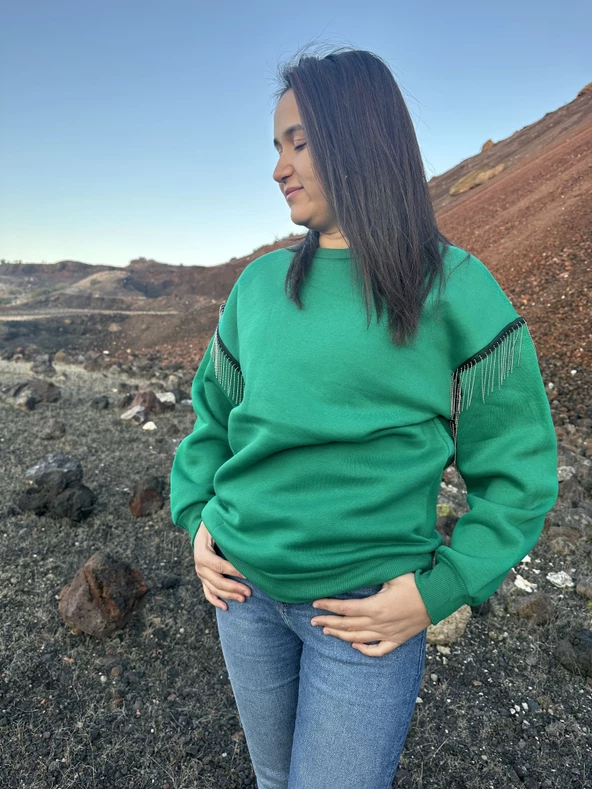 İçi Şardonlu Sweatshirt Kazak - 3