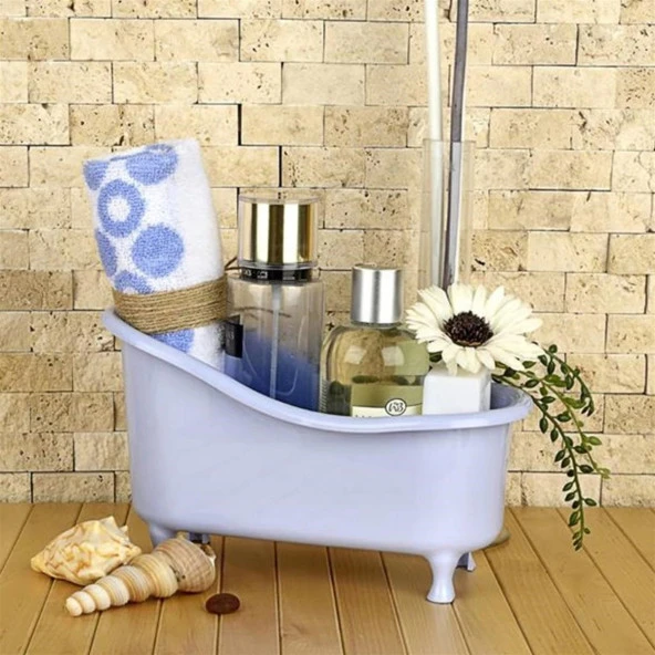 atif Mini Küvet Şeklinde Çok Amaçlı Banyo Düzenleyici Sepet