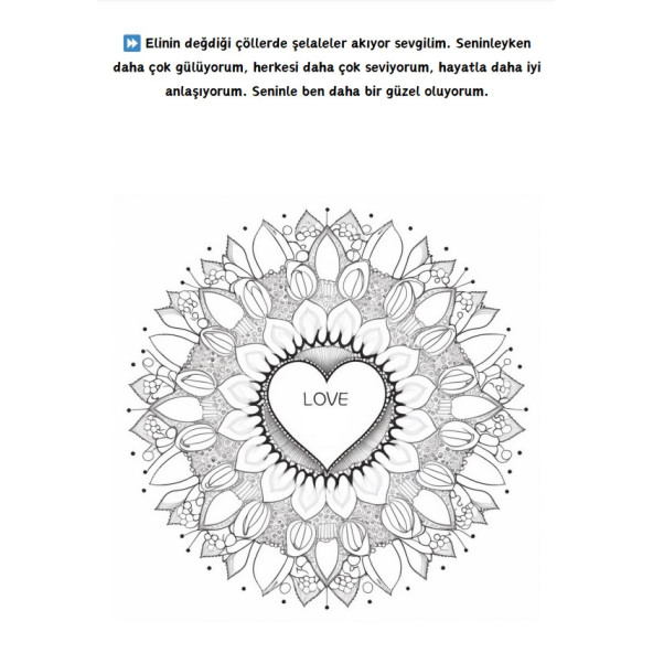 Sevgiliye Özel Boyama Kitabı - 7