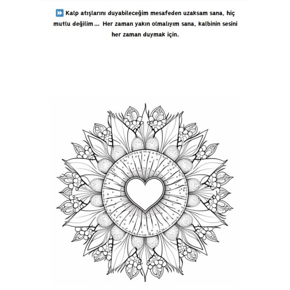 Sevgiliye Özel Boyama Kitabı - 8