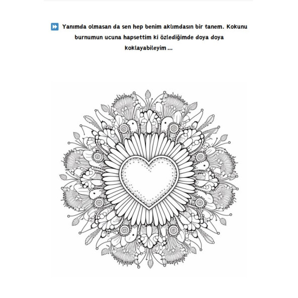 Sevgiliye Özel Boyama Kitabı - 9