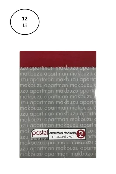 Apartman Makbuzu Otokopili 2-50 Nüsha 12'li - 2