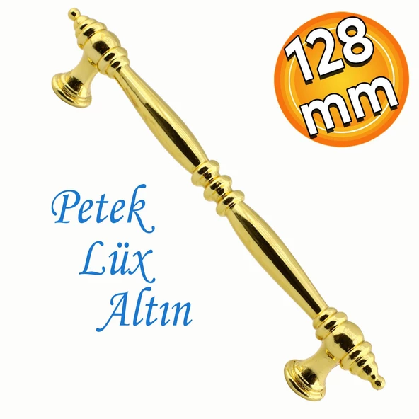Petek Lüx Altın Mutfak Mobilya Çekmece Dolabı Dolap Kulpu Kulbu Düz Metal Kulp Kulpu 128 Mm Kulpları