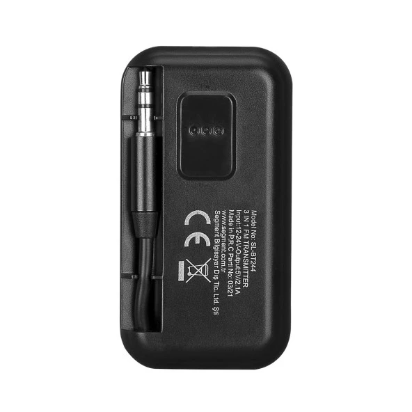 S-link SL-BT244 5V 2.1A/5V 1A BT+FT+AUX+USB FM Transmitter &Receiver - 36022 - 6