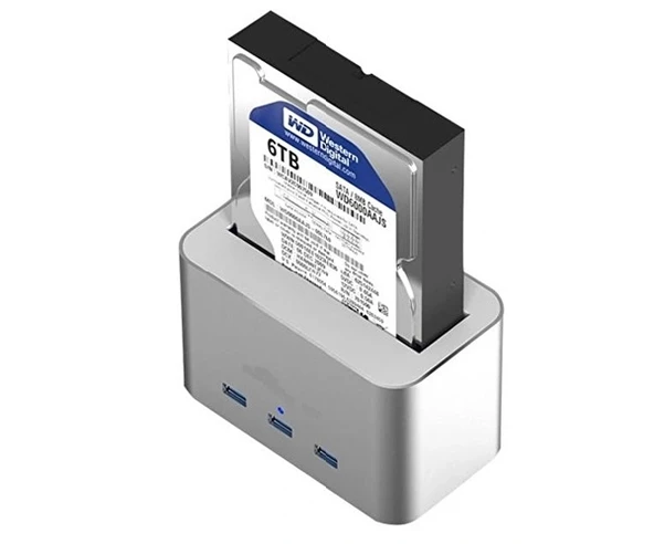 Codegen CDG-DOC-303 2.5 ve 3.5 USB 3.0 Alüminyum Sata 3 Docking Station Harici HDD Kutusu - 4