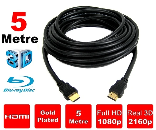 Codegen CPS50 5 Mt Altın Kaplama Uçlu Hdmi Kablo - 2