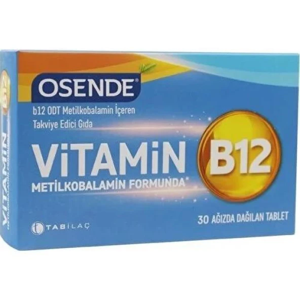 Osende Vitamin B12 Metilkobalamin 30 Tablet