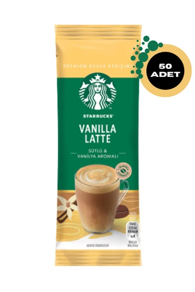 Starbucks Vanilla Latte Premium Kahve Karışımı 21.5 G X 50 Adet - 2