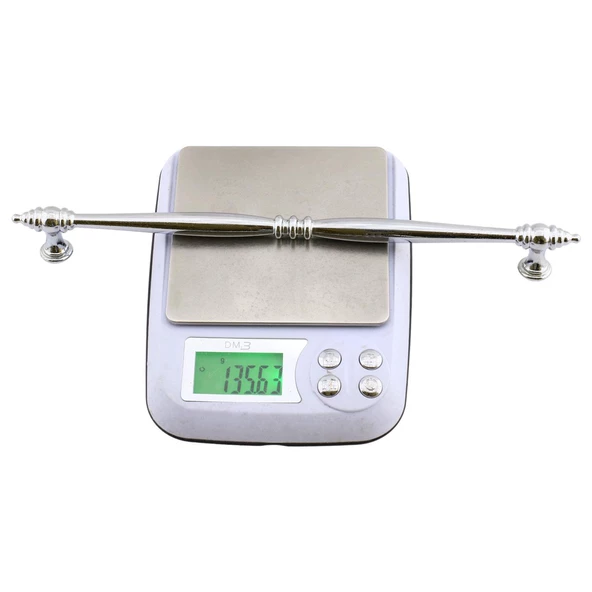 Petek Lüx Mutfak Mobilya Çekmece Dolabı Dolap Kapak Kulpu Kulbu Düz Metal Kulpları Kulpu 224 Mm Krom - Resim 5