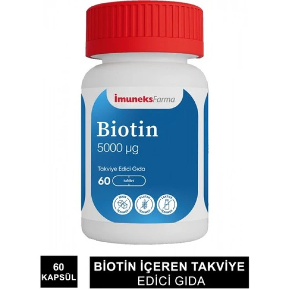 Imuneks Biotin 5000 mg 60 Tablet