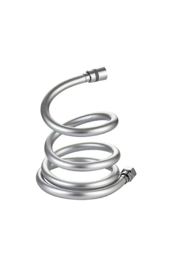 Gri Pvc Malzeme Ultra Dayanıklı Kırılmaz Patlamaz Kaliteli Banyo Duş Hortumu - 2