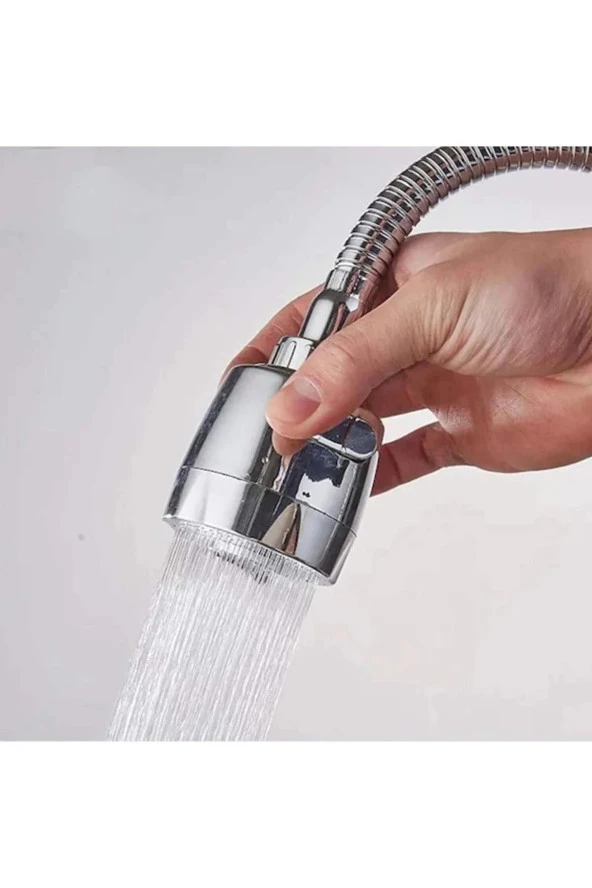 Oynar Spiral Borulu Krom Mutfak Lavabo Başlığı 2 Fonksiyonlu - 2