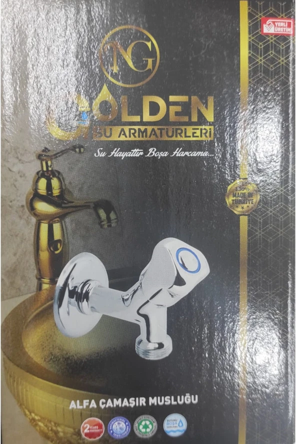 Aç Kapa Alfa Krom Çamaşır Musluğu - 2