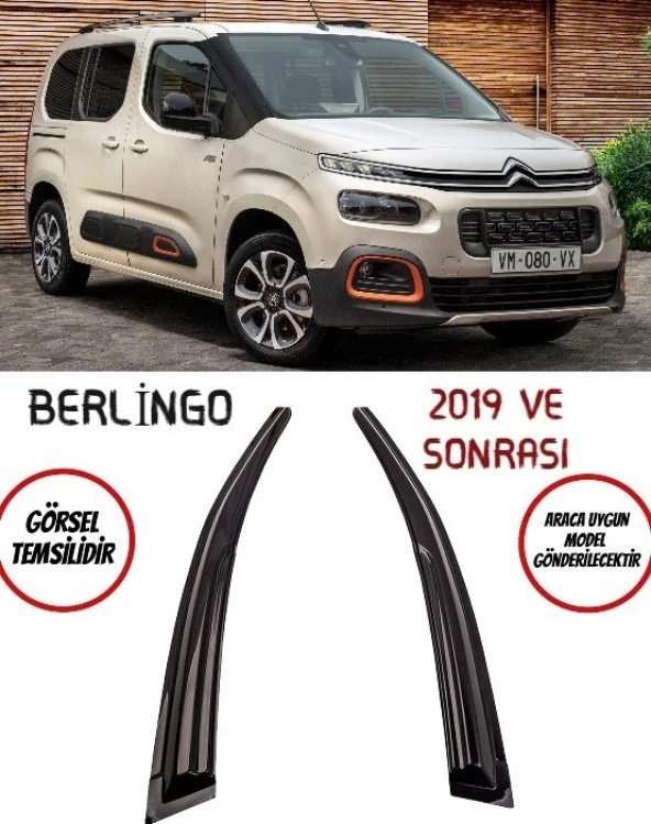 Citroen Berlingo 2019 ve Sonrası Cam Rüzgarlığı 2li